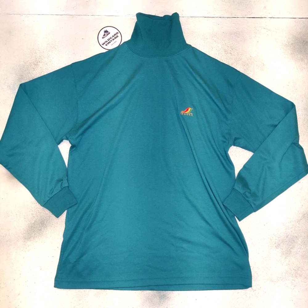JAGGER Turtleneck TEAL colour size medium